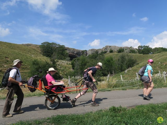 Randonnée joëlettes à Laguiole