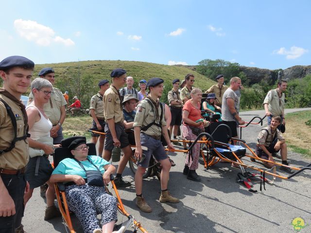 Randonnée joëlettes à Laguiole