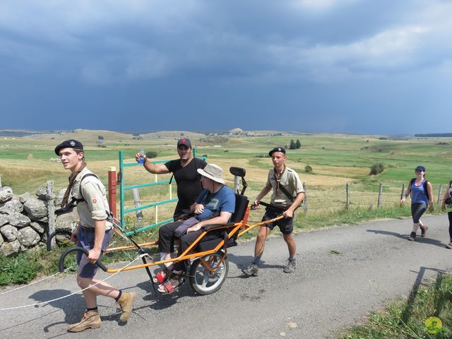 Randonnée joëlettes à Laguiole