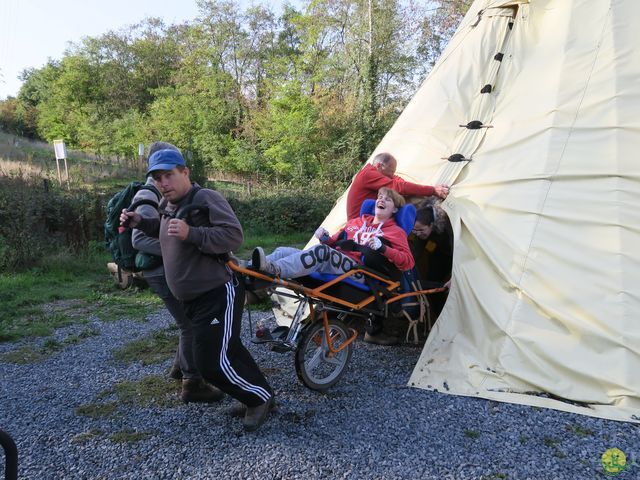 Randonnée joëlettes à Flémalle