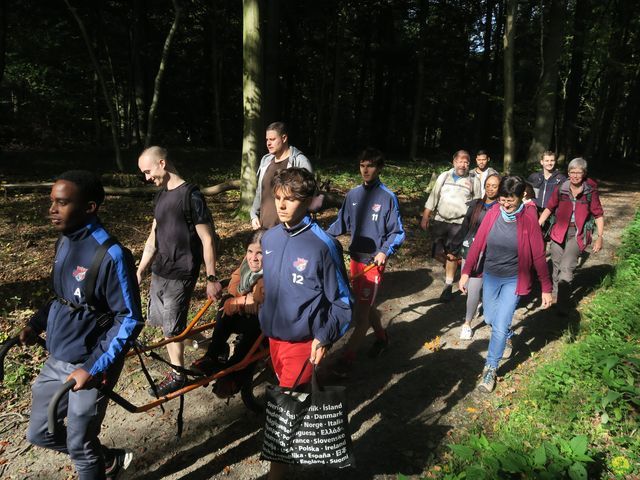 Randonnée joëlettes à Boitsfort