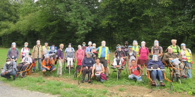 Randonnée joëlettes à Nassogne