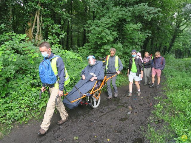 Randonnée joëlettes à Dour