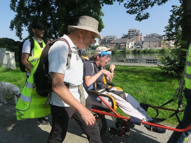 Randonnée joëlettes à Namur