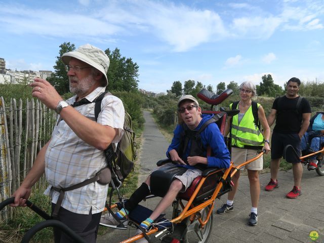 Randonnée joëlettes à Westende