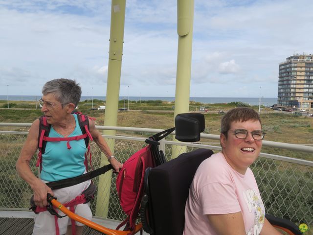 Randonnée joëlettes à Westende