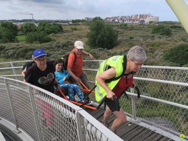 Randonnée joëlettes à Westende