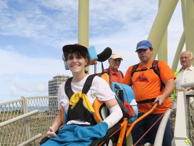 Randonnée joëlettes à Westende