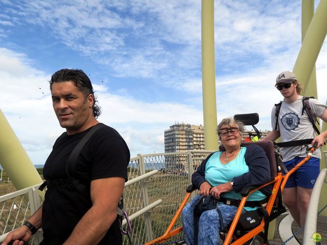 Randonnée joëlettes à Westende