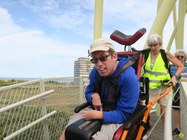 Randonnée joëlettes à Westende