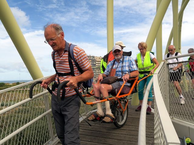 Randonnée joëlettes à Westende