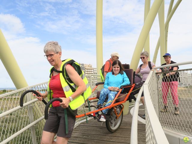 Randonnée joëlettes à Westende