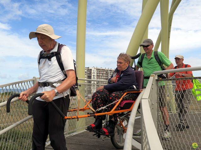 Randonnée joëlettes à Westende