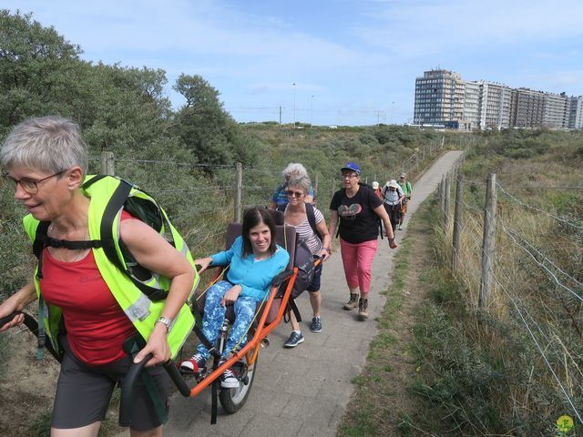 Randonnée joëlettes à Westende