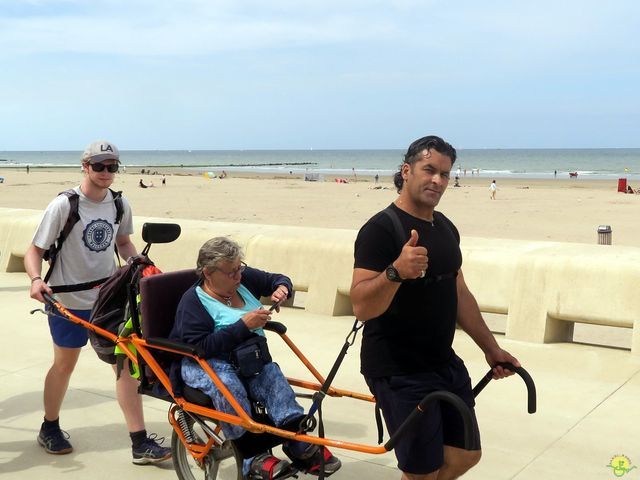 Randonnée joëlettes à Westende