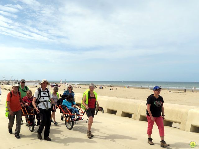 Randonnée joëlettes à Westende