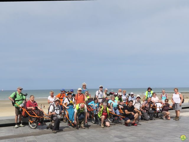 Randonnée joëlettes à Westende