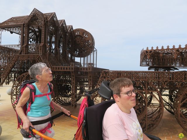 Randonnée joëlettes à Westende