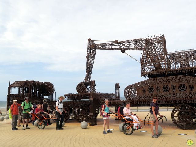 Randonnée joëlettes à Westende