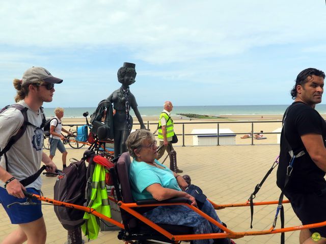 Randonnée joëlettes à Westende