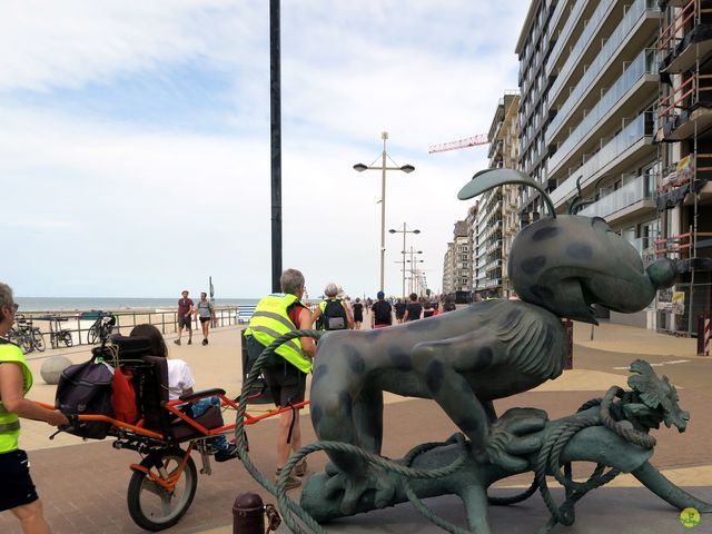 Randonnée joëlettes à Westende