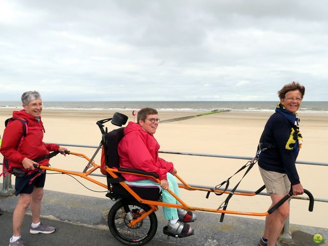 Randonnée joëlettes à Raversijde