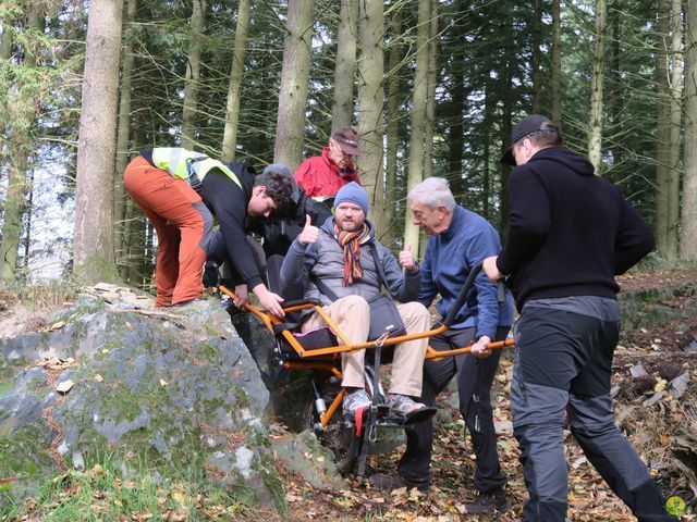 Randonnée joëlettes à Recogne