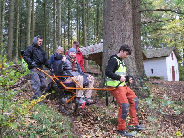 Randonnée joëlettes à Recogne