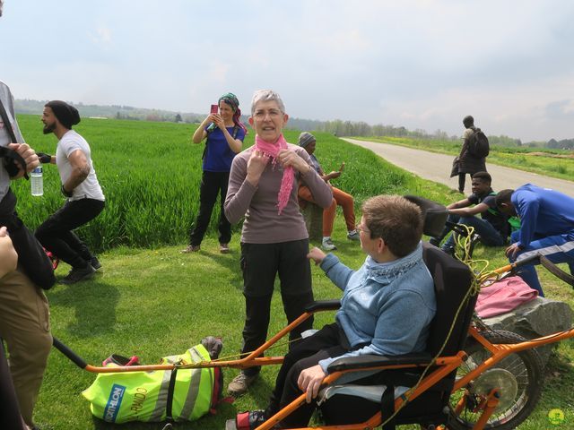 Randonnée joëlettes à Bousval