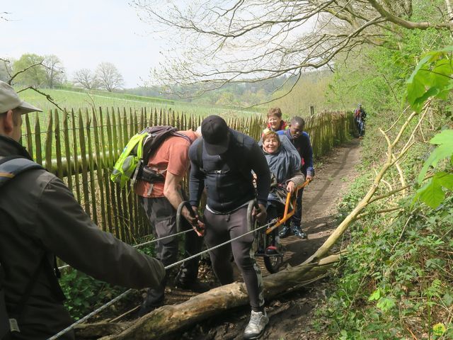 Randonnée joëlettes à Bousval