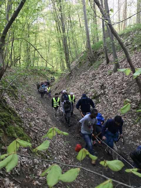 Randonnée joëlettes à Bousval