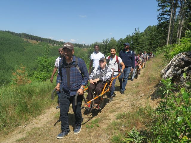 Randonnée joëlettes à Ste-Ode