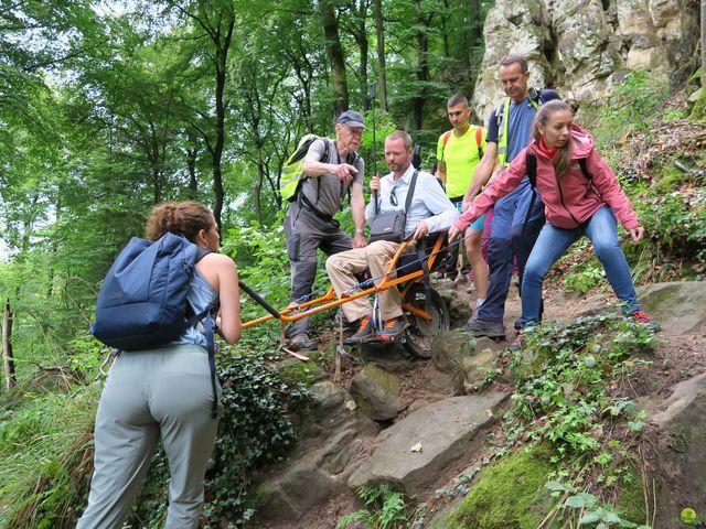 Randonnée joëlettes à Mullerthal