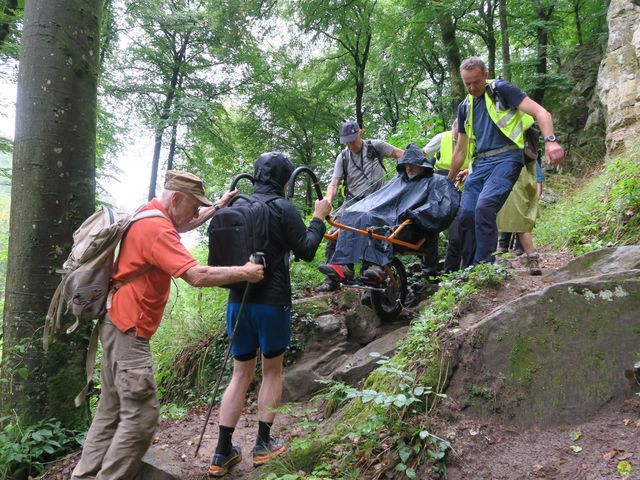 Randonnée joëlettes à Mullerthal