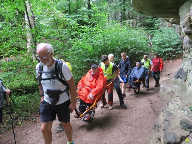 Randonnée joëlettes à Mullerthal