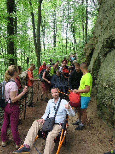 Randonnée joëlettes à Mullerthal