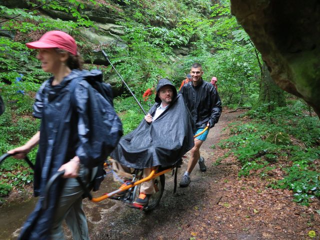 Randonnée joëlettes à Mullerthal