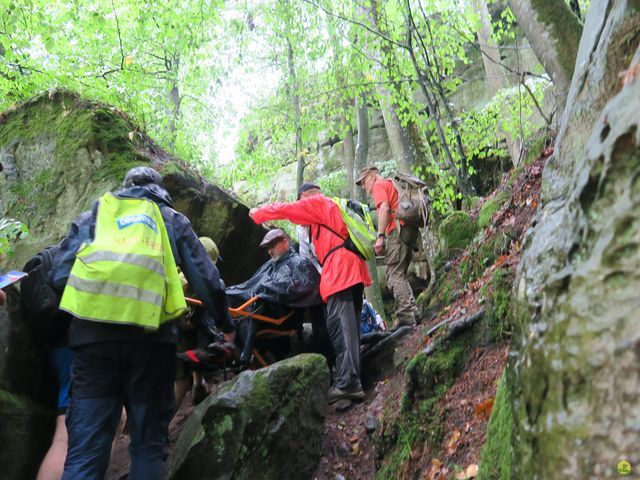 Randonnée joëlettes à Mullerthal