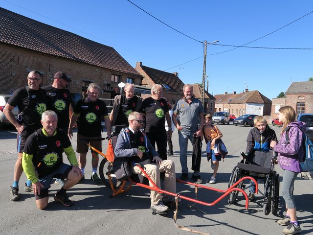 Randonnée joëlettes à Fayt-le-Franc