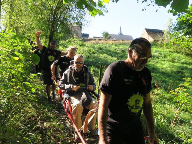 Randonnée joëlettes à Fayt-le-Franc