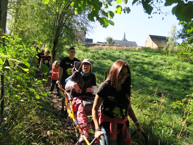 Randonnée joëlettes à Fayt-le-Franc