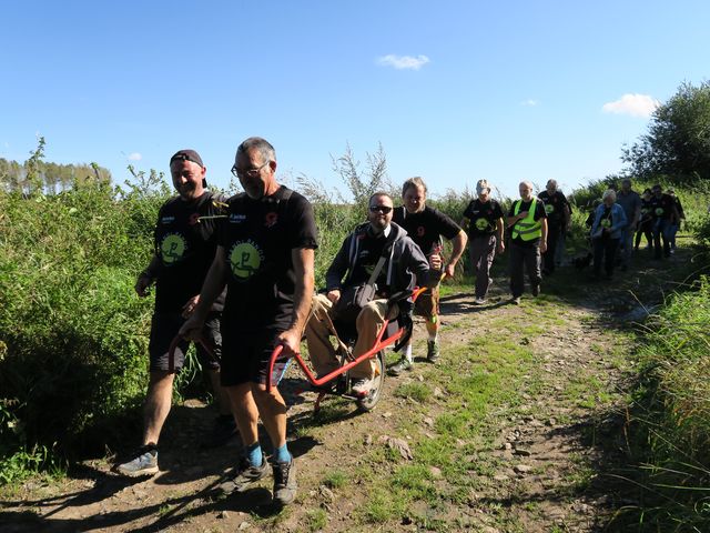 Randonnée joëlettes à Fayt-le-Franc