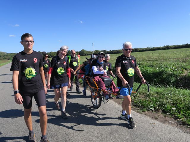 Randonnée joëlettes à Fayt-le-Franc