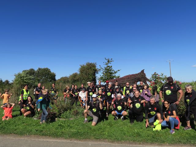 Randonnée joëlettes à Fayt-le-Franc