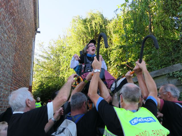 Randonnée joëlettes à Fayt-le-Franc