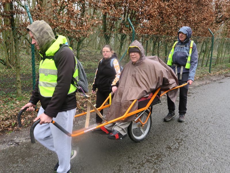 Randonnée joëlettes à Havré