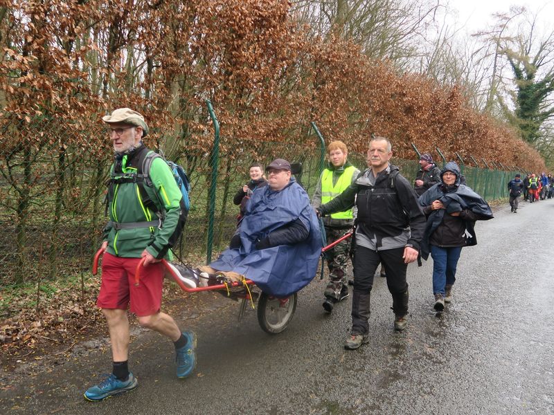 Randonnée joëlettes à Havré