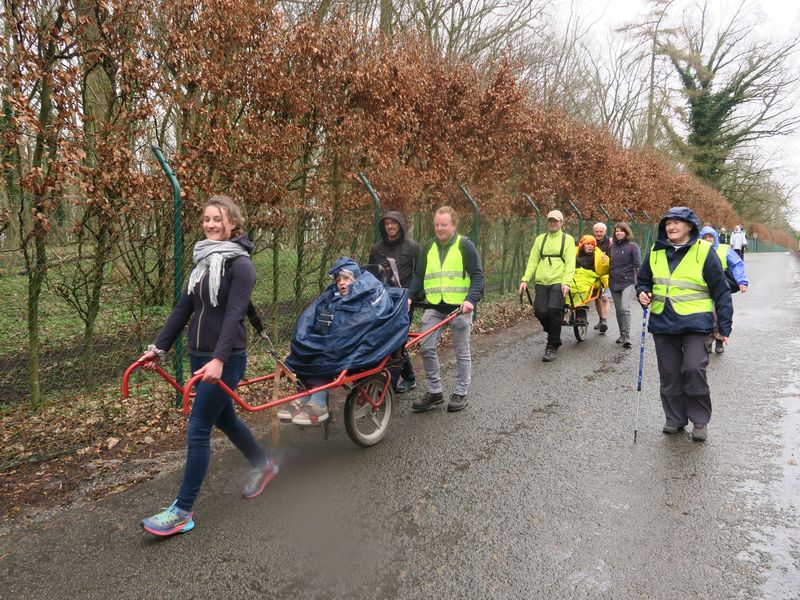 Randonnée joëlettes à Havré