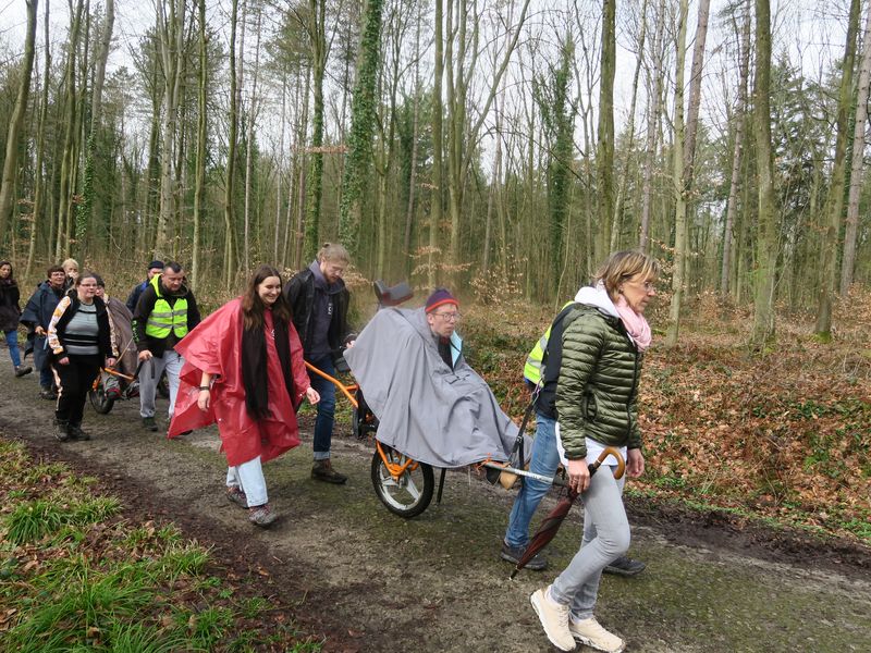 Randonnée joëlettes à Havré