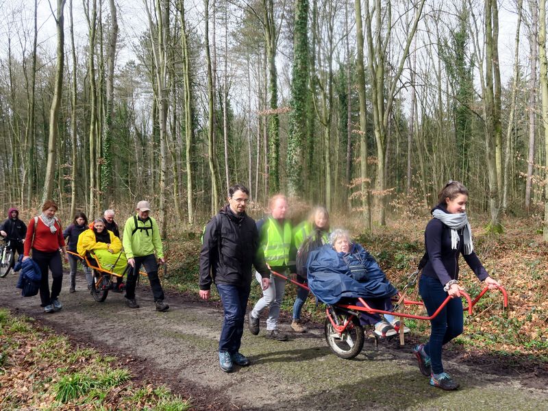 Randonnée joëlettes à Havré